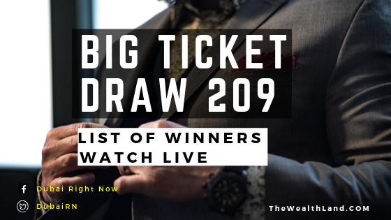 Big Ticket Draw Abu Dhabi Series 209, Winner’s List