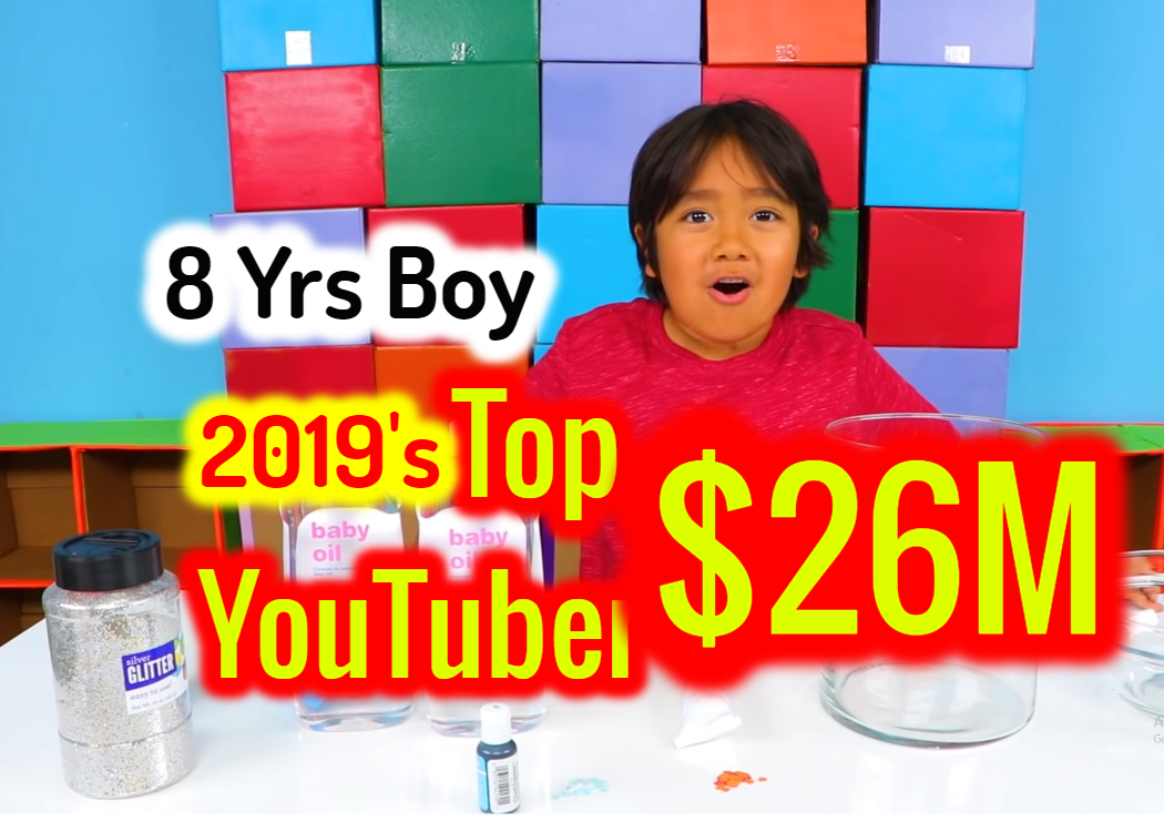 2019 Top Earning YouTubers – 8 Yrs Old Ryan Tops the list