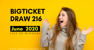 Big Ticket Next Draw 216 – List of Winners – June 2020