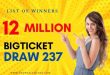 Watch Live Big ticket draw 237 march 2022 List of winners